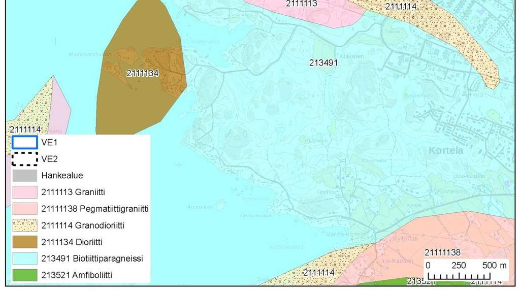 Hankealueen kalliomäellä muodostuva pohjavesi virtaa pääosin kohti luodetta ja imeytyy siellä maapohjavedeksi hiekkamoreenialueella. Pohjaveden arvioitu purkautumissuunta on mereen.