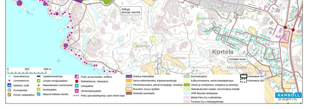 Maanpään alueen kallioiden ja puuston luontaista suojaa teollisuuden pöly- ja meluhaittoja sekä näkyvyyttä vastaan pidettiin tärkeänä alueen eteläpuolella sijaitsevalle asutukselle.
