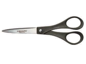 Ergonominen Softtouch-ominaisuus vähentää käteen kohdistuvaa 62866 FISKARS BURO RECYCLED 21 cm 1 KPL