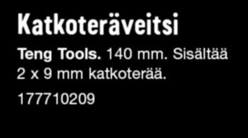 alv Pulttisakset Teng Tools BC414/BC436. Karkaistut keskiterät (leikkuukulma 30 ). Voimanivel.