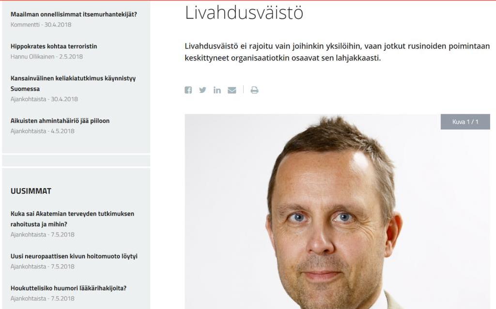 LIVAHDUSVÄISTÖ Livahdusväistö ei rajoitu vain joihinkin yksilöihin, vaan jotkut rusinoiden poimintaan keskittyneet organisaatiotkin osaavat sen lahjakkaasti.