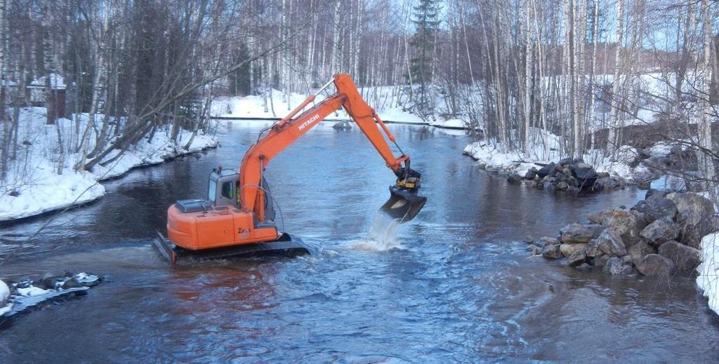 2003 ja Liunan voimalaitoksen alapuoliset kosket on kunnostettu vuonna 2015. Liunan voimalaitoksen kalatiehanke mahdollistaisi kalojen vaellukset mainitulla reitillä.