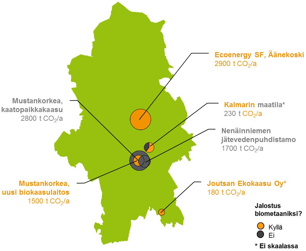 Suurimmat korkean CO 2 -pitoisuuden