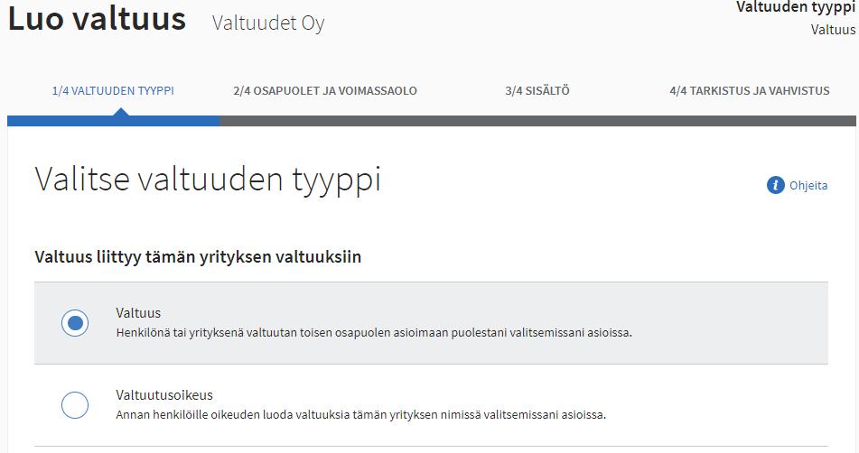 5 Valtuuden lisäys Metsään.fi-palveluun Oikeus käyttää Metsään.fi-palvelua lisätään seuraavasti (esim. uudelle työntekijälle): https://www.suomi.