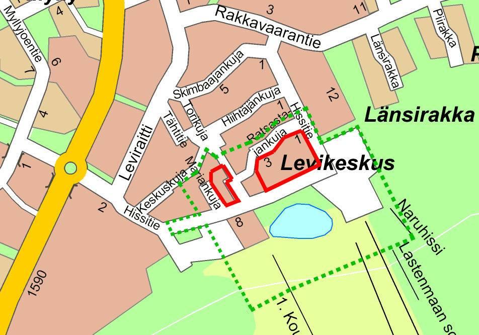 2 Levin kortteleiden 32 ja 36 asemakaavan muutos 2. kunnanosa, Sirkka Asemakaavan selostus 1. PERUS- JA TUNNISTETIEDOT 1.1. Tunnistetiedot Asemakaavan selostus koskee 26.9.