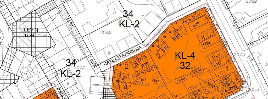 20 Kerrosalalaskelma Kerroskohtainen on 230 k-m2. Em. on hieman suurempi kuin viereisen rakennuksen C toteutunut kerroskohtainen kerrosala (210 k-m2).