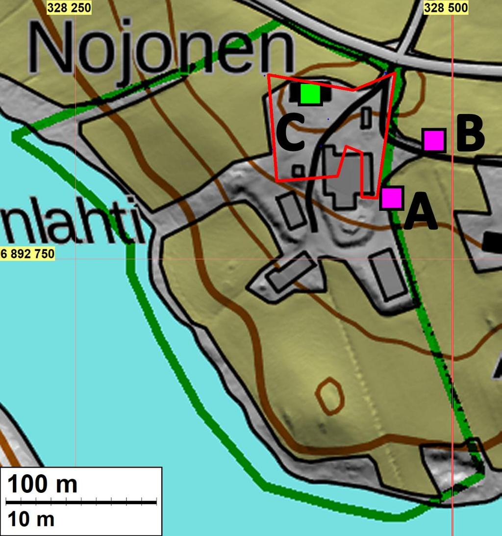 13 Muu kulttuuriperintökohde 1 VIRRAT NOJOINEN (NOJOIS) Mjtunnus: Laiji: Tyyppi: Ajoitus: uusi kohde muu kulttuuriperintökohde (mahdollinen muinaisjäännös) kylätontti historiallinen Koordin: N 6892