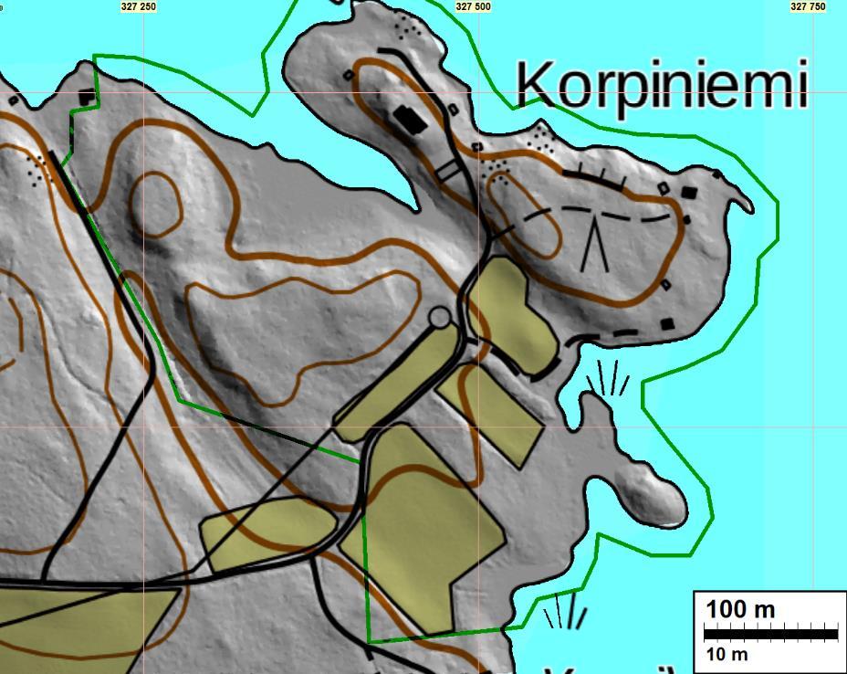 4 Korpiniemen ranta-asemakaava-alue.