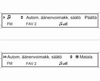 Asetuksen aktivointi Arvon asettaminen Johdanto 89 Toiminnon kytkeminen päälle tai pois Paina monitoimisäädintä avataksesi vastaavan asetusvalikon.
