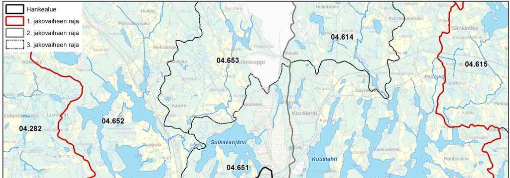 Sulkavanjärven vedet laskevat etelästä Sulkavansalmen kautta