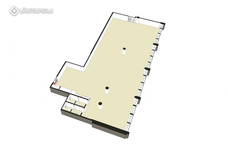 Vuokrataan: Toimisto 210 m² / 3. krs. UUTTA TILAA TROOLISSA! Täysin remontoitua, tehokasta toimistotilaa edustavassa TROOLI:ssa! Tehokas avotila, jonne voi sijoittaa max. 20 työpistettä. Sis.