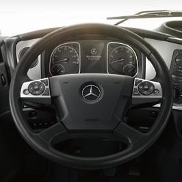 toimintoja. Mukavasta käytöstä vastaa lisäksi Mercedes PowerShift 3 -vaihdeautomatiikka (lisävaruste), jota käytetään mukavasti oikeanpuoleisella ohjauspylvään vaihdevivulla.