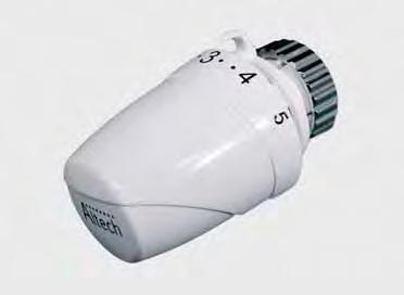 Termostaatti ja TRV-runko säätävät yhdessä huonelämpötilaa muuttamalla patterin läpi virtaavan lämmitysveden määrää.