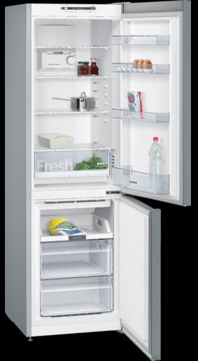 Siemens KG36NNW30 (valkoinen) Siemens KG36NNL30 (teräs) Astianpesukone Kalustepeitteinen, leveys kalustekaavion mukaisesti 29,5 m², 34 m² sekä 34,5 m²