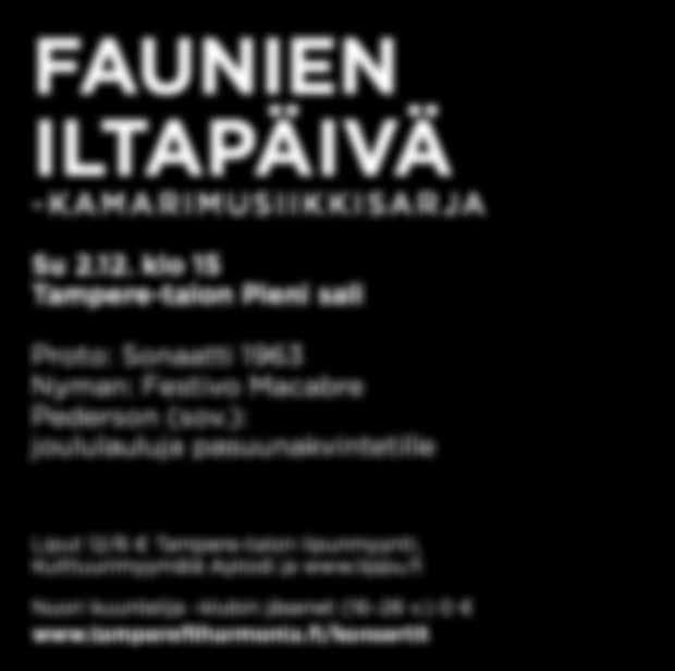 ) 0 www.tamperefilharmonia.fi/konsertit To 6.12.