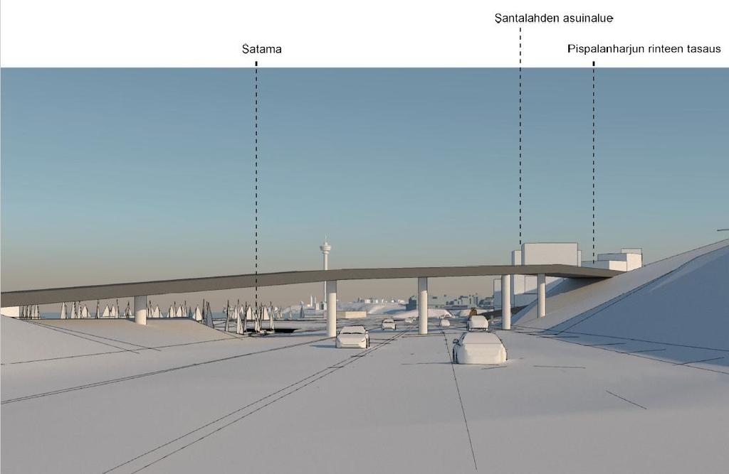 Tavoite: raitiotie ei risteä valtion maantietä tai valtakunnallista rataverkkoa tasossa Risteämiset siltana tai tunnelina ovat kalliita. Esimerkki, KH 12.