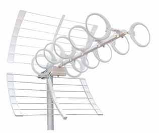 29OPT TV-antenni UHF 21-60 Optica, 29-elementtinen, ICE kanavat 21-60 11-15,5 dbi 8,8-13,5 dbd etu/takasuhde 26 db pituus 866 mm tuulikuorma 82 N @ 150 km/h 65 N @ 120 km/h kanavat 21-48