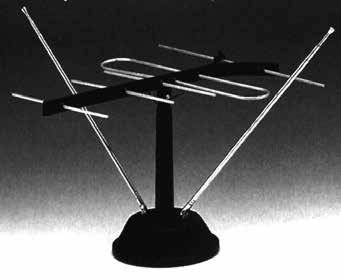 DVB-T-sisäantenni magneettijalalla piiska-vhf/uhf,