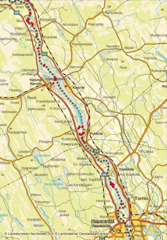 kalaa Kaikki laskeutuivat merkintäpaikan alapuolelle 8