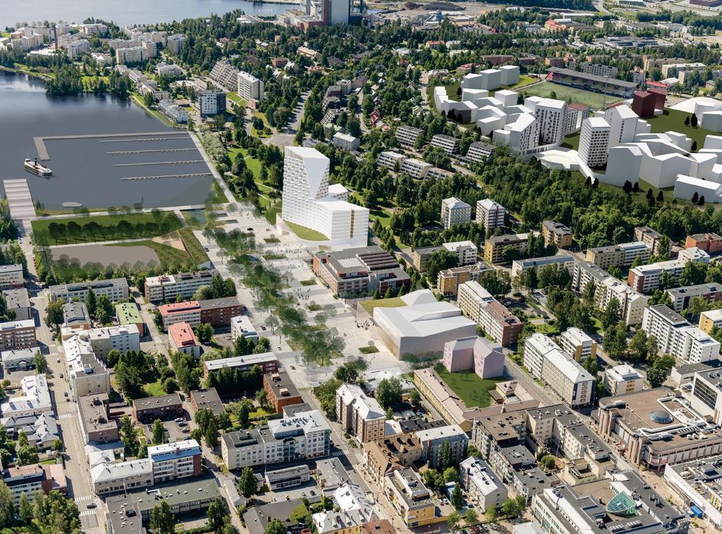 Suunnitelmavaihtoehto - selostus SUUNNITELMAVAIHTOEHDON YLEISRATKAISU Vaihtoehto vastaa parhaiten kilpailuehdotuksen ratkaisua.
