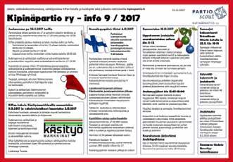 4/21 TIEDOTUS Vuoden aikana lippukunnan toiminnasta tiedotettiin koteihin ja lippukunnalle tiedotteilla.