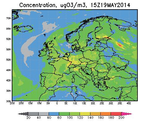 Otsonille asetetut raja-arvot voivat ylittyä erityisesti aurinkoisella ja lämpimällä säällä.