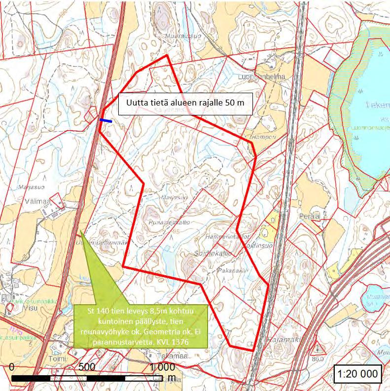 8. Marjasuo, Orimattila Nykytilan kuvaus Pienehkö Marjasuon alue sijaitsee