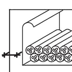 3. Etäisyydet betoniseinässä ja lattiassa / kipsilevyseinässä