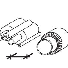 Distance to cables / cable bundles / support structures