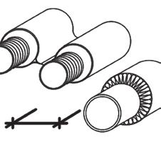 to cable/ cable bundles/ support structures Distance to