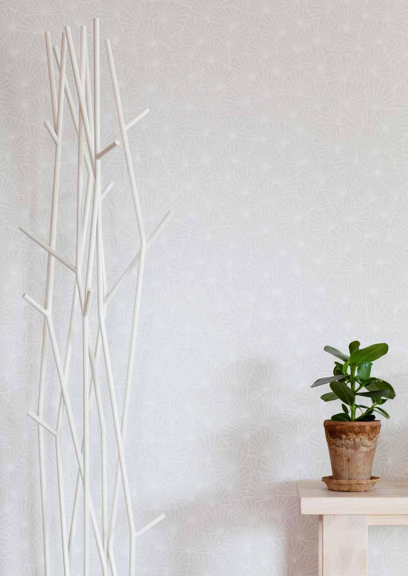 Skanska Design Calm Asuinhuoneet Uuden kodin seinät ovat valkoiset.