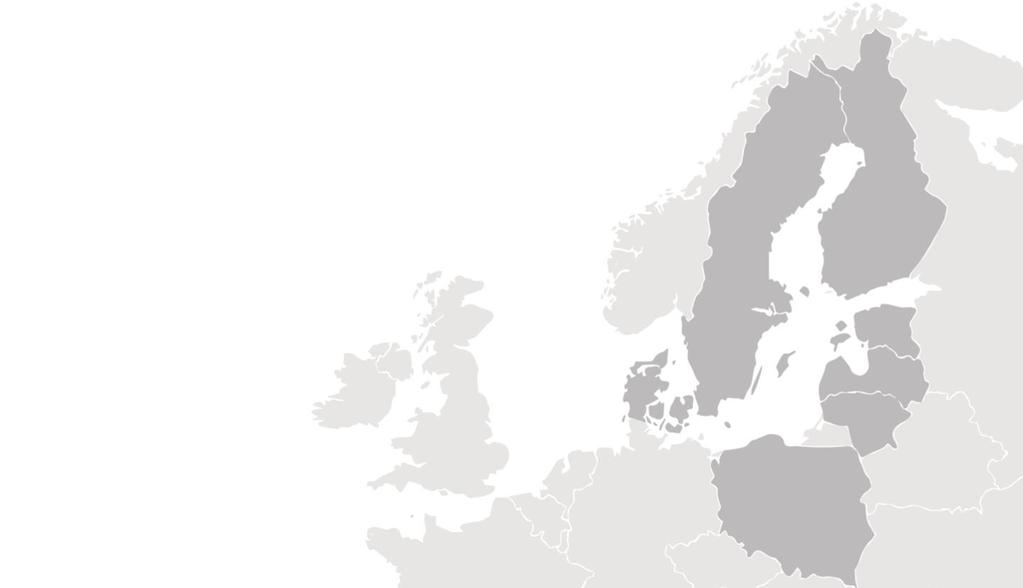 Sijaintimme Itämeren alueella mahdollistaa tuotannon tehostamisen Kansainvälinen tuotantoverkosto tarjoaa Potentiaalia toiminnan tehostamiseen - Tuotantokapasiteetin joustava ja tehokas hyödyntäminen