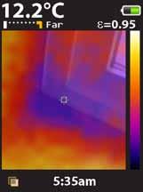 Lattialämmityksen ongelmien vianhaku Tämä lattialämmitysjärjestelmä kuvattiin lämpökuvion