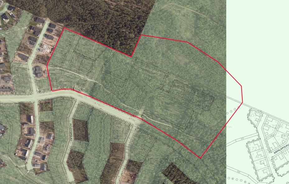 6 Maanomistus Suunnittelualue on kokonaan Kempeleen kunnan omistuksessa, maanomistuskartta on esitetty alla, kunnan maaomaisuus on vihreällä värillä.