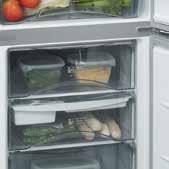 Fagor jääkaappien vihanneskorit on varustettu ohjaimilla, jotka mahdollistavat laatikon avaamisen ja sulkemisen helposti liu uttamalla.