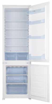 Integroitava jääkaappi/pakastin 60 cm FIC542A 924010178 Käyttötilavuus 275 L (205 L + 70 L) Pakastusteho 4 kg / 24 h Säilyvyys sähkökatkon aikana 12 h pakastimessa A+