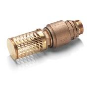 0 Brass suction filter suitable for ponds, storage tanks, etc. With check valve. Syöttövesisuodatin R3", liitin 7 4.730-102.