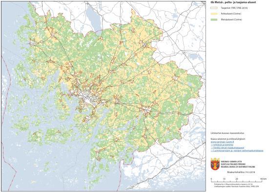 2013 käynnistää Varsinais-Suomen taajamien maankäytön, palveluiden ja liikenteen vaihemaakuntakaavan. Kaavaehdotus oli julkisesti nähtävillä 15.12.2017-26.1.2018 välisenä aikana.