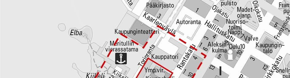 <09972> asemakaavan muutosalue alue, jolle kaavahankkeella saattaa olla vaikutuksia Oulun Kaupungin teknisen keskuksen