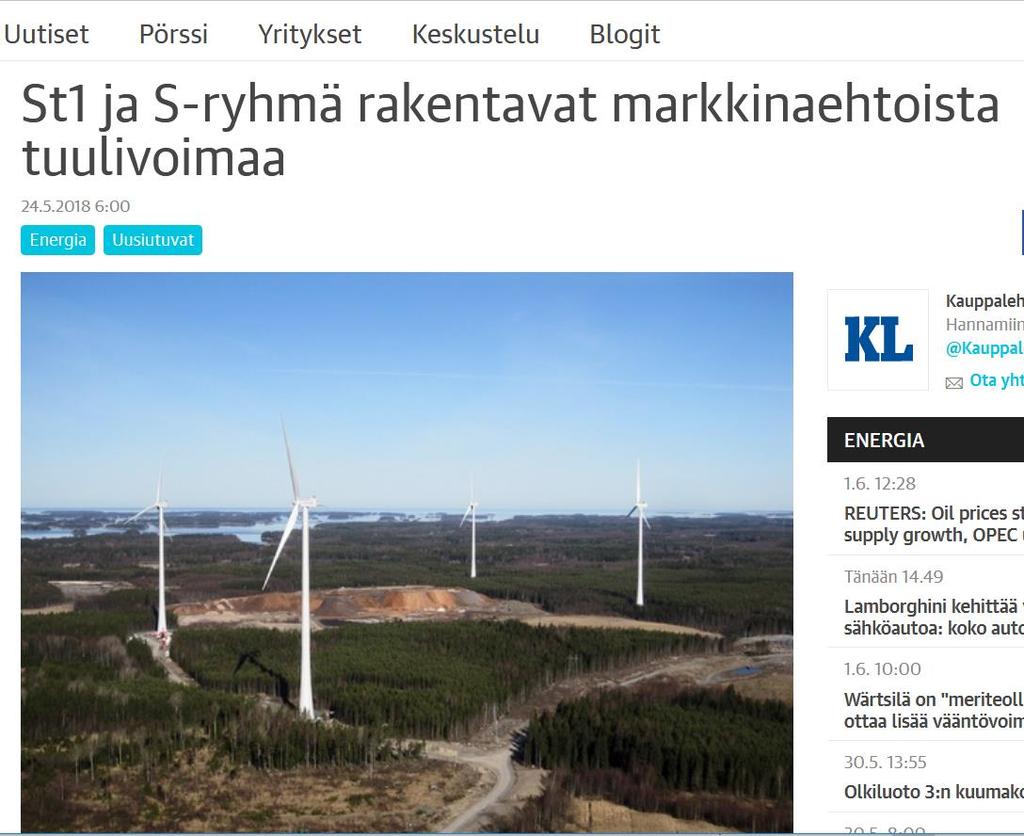 Konteksti: Energiamurros Kauppalehti 24.5.