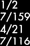 3/65 2/4 2/32 6/129 4/3 4/135 4/155 4/88 2/8 2/24 5/77 4/6 4/192 4/174 3/654 1, 2 1/3 1/4 4/19 3/4 1/77 2/77 2/63 6/13 4/92 3/92