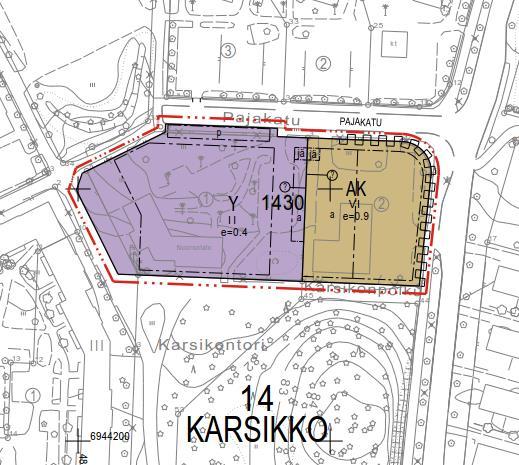Aikataulu Yhteistyötarpeet 2 Päiväkotitontin muodostus voidaan tehdä heti kun asemakaava on saanut lainvoiman. Tonttiliittymät on tehtävissä nykyiseen vesi- ja viemäriverkkoon.