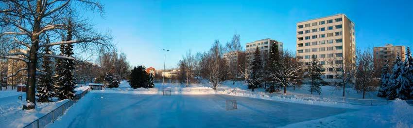 taväylän varrella, molemmin puolin kävely- ja pyöräilyväylää kasvaa tiheää lehtipuustoa. 2.1.