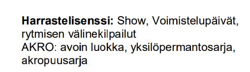 Lisenssien osto suoritetaan seuran Hoikajäsenpalvelussa.