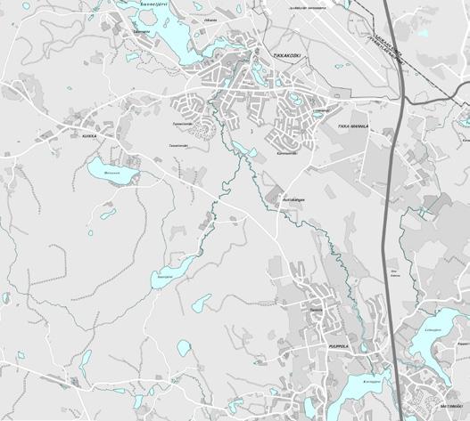 POHJOINEN KUIKKA C 42 TIKKAKOSKI 43 40 Norola Mauri Hähkiöniemi Palokan aluekeskuksen välittömään läheisyyteen sijoittuvaa yksityisessä omistuksessa olevaa asemakaavoittamatonta aluetta tarkastellaan