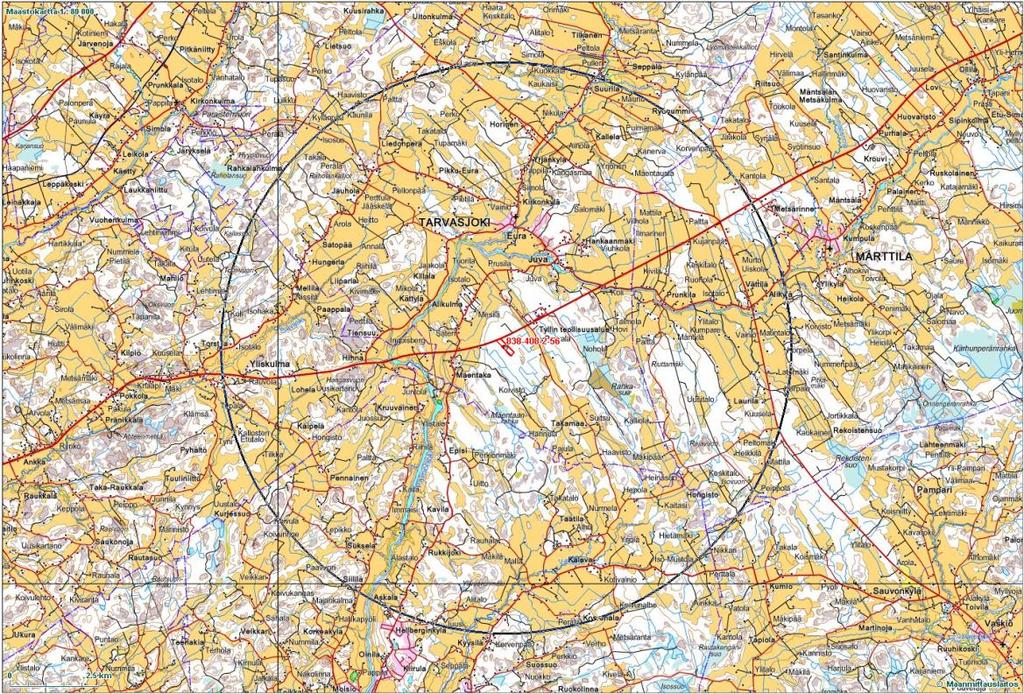 Kuvassa 31 on esitys kaukovaikutusalueeksi (musta ympyrä).