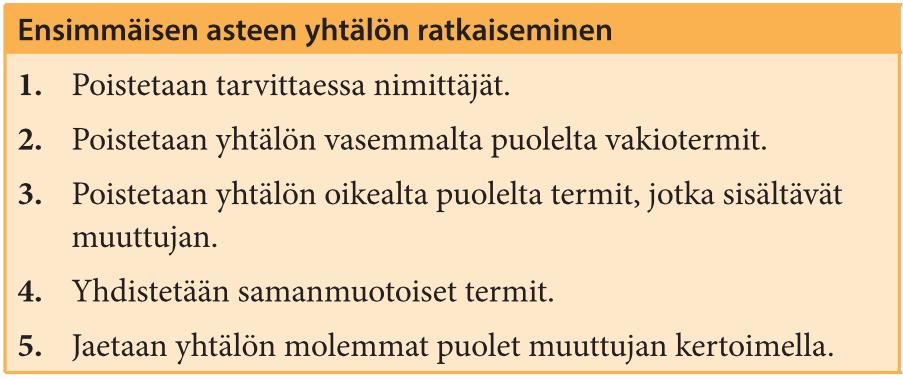 1.3 Yhtälö ja epäyhtälö s.