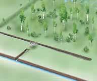 Pintavalutuskenttä voidaan rakentaa myös metsäojitetulle alueelle. Pintavalutustekniikassa vedet johdetaan pintavalutuskentälle laskeutus- tai pumppausaltaan kautta (kuva 4-8).