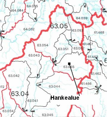 16 Kuva 5-1. Hankealueen sijoittuminen valuma-alueelle. Pyöriäsuon puhdistetut kuivatusvedet johdetaan laskuojalla Heiniojaan ja sieltä Heinijokeen ja edelleen Kivijokeen.