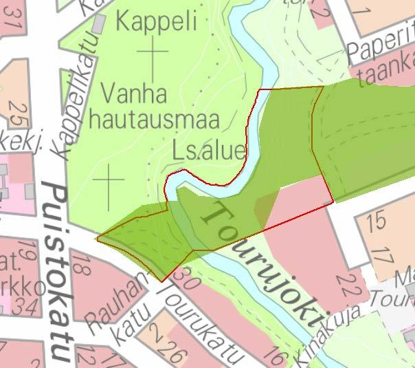 3 Kuva 3. Kevään 2017 liito-oravainventointialueen rajaus (vihreä aluerajaus).